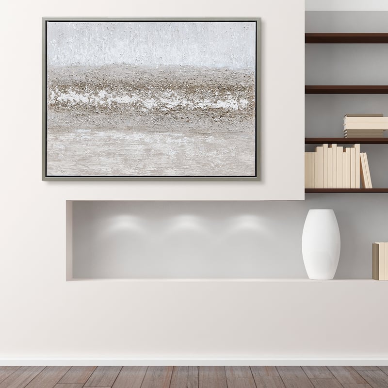 Sandpath Textured Hand Painted Canvas Wall Art
