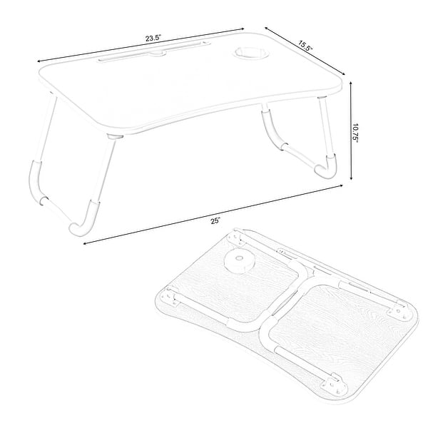 Bed Tray Laptop Foldable Table, Kids Lap Desk Homework Table