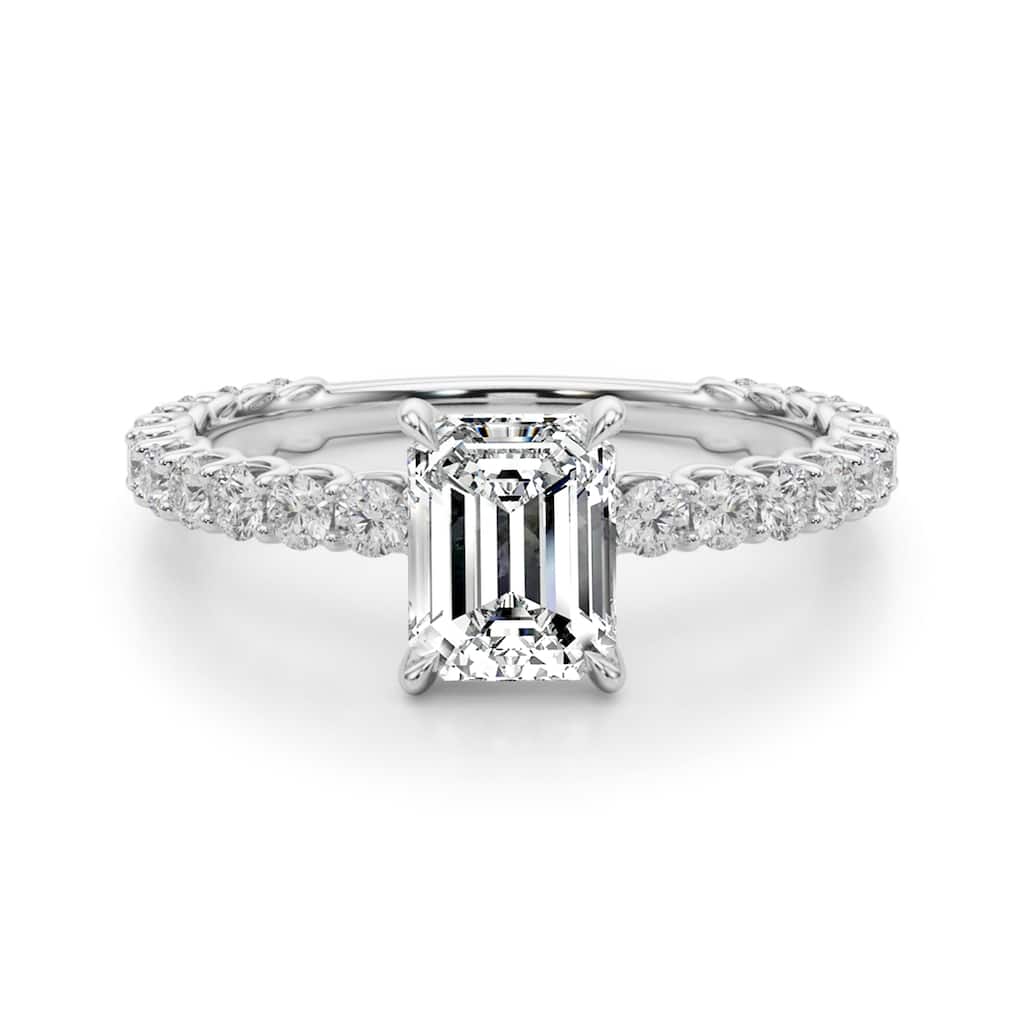 Auriya 14k White Gold Lab Grown Emerald Diamond Engagement Ring 0.50 to 5.00 ct. tw. (F-G VS)