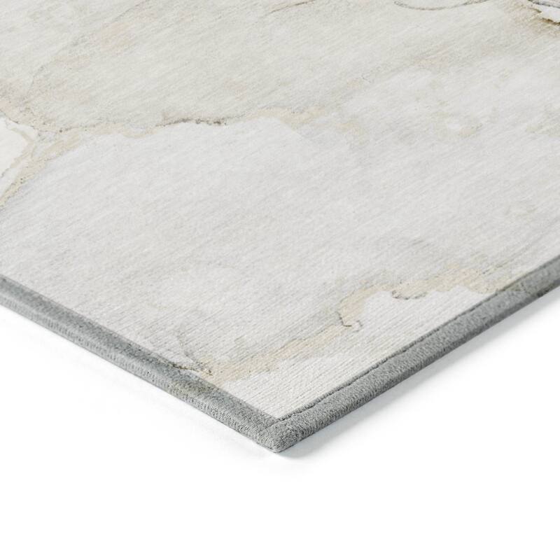 Rami Graceful Floral Weather Resistant Classic Meets Modern Outdoor Rug