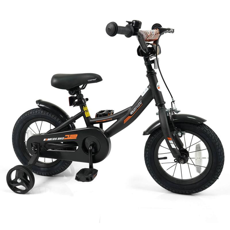 Costway 14" Kids Bike with Removable Training Wheels Adjustable Seat & - See Details