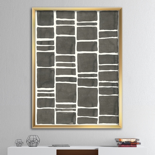 Designart 'Minimalist Graphics IV' Transitional Premium Framed Art Print. Opens flyout.