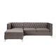 preview thumbnail 4 of 3, ACME Sullivan Sectional Sofa in Gray Velvet