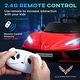 preview thumbnail 8 of 6, Qaba Electric Car, 12V Chevrolet Corvette Licensed Kids Car with Parent Remote Control, Suspension System, Headlight, Slow Start