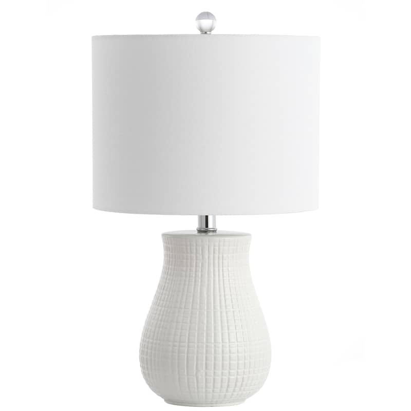 SAFAVIEH Lighting Nanja 21" LED Table Lamp (Set of 2) - 12"x12"x21" - 12Wx12Dx21H
