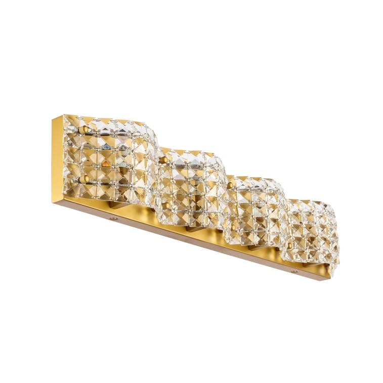 Odette 4-Light Clear Crystals Wall Sconce