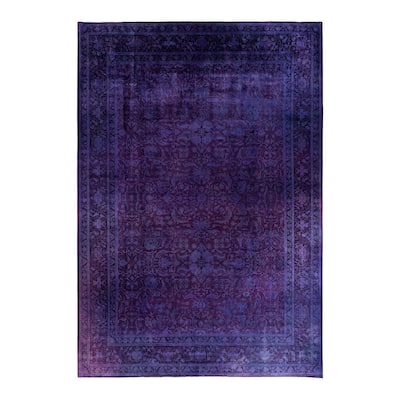 Vibrance One-of-a-Kind Hand-Knotted Area Rug - Purple, 12' 3" x 17' 6" - 12' 3" x 17' 6"
