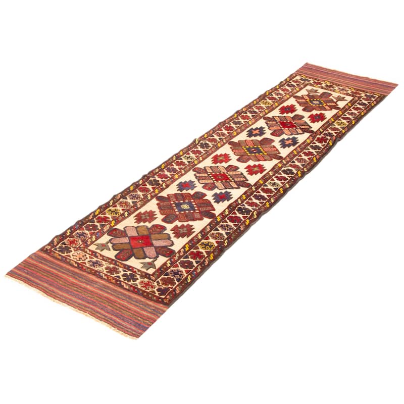 Teimani Beige Rug 2'11" x 11'7" - 2'11 x 11'7