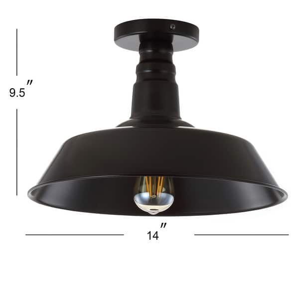 dimension image slide 6 of 14, Cassidy 14" LED Semi-Flush Mount, by JONATHAN Y