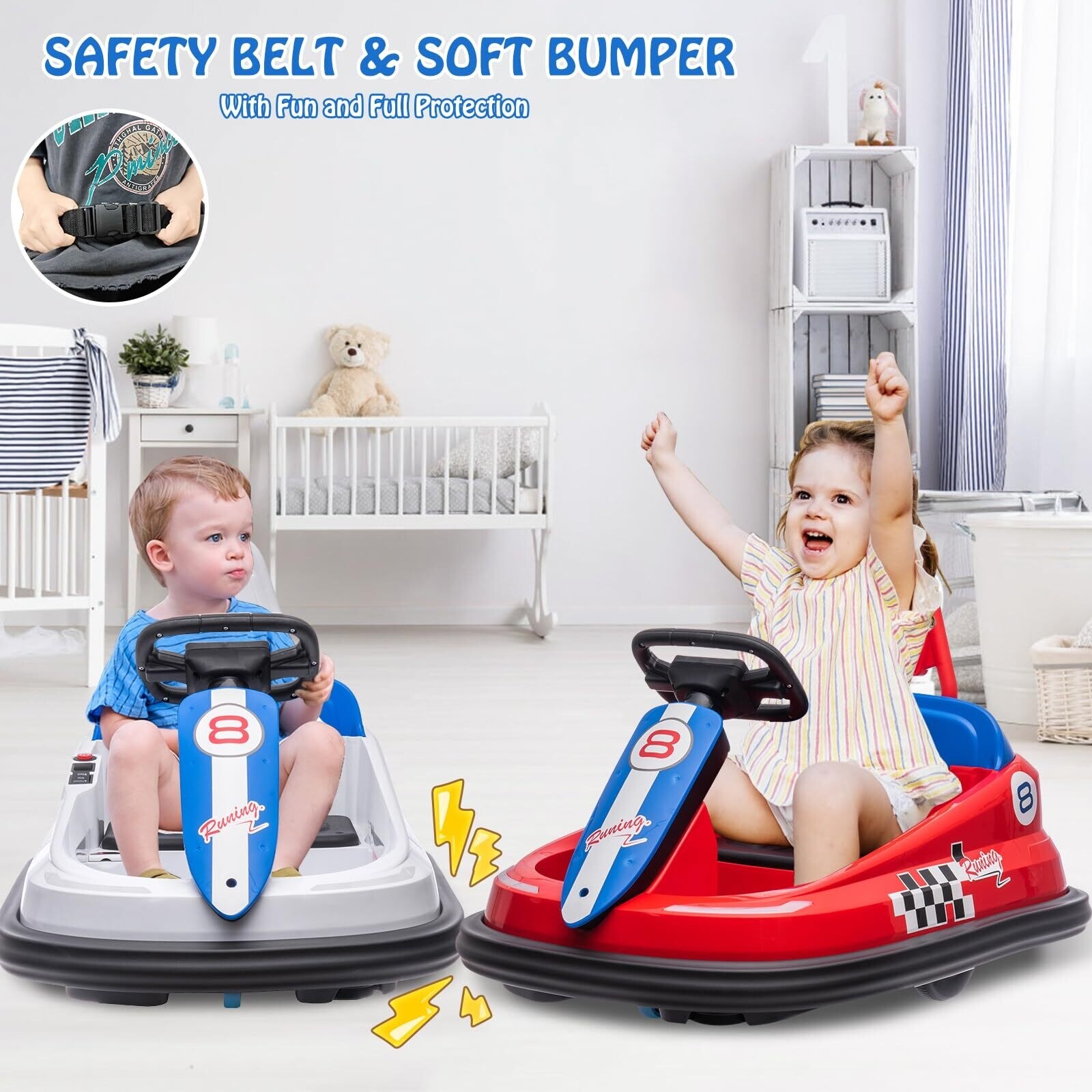 Bumper Car for Toddlers New Designed 6V Electric Ride On Toys for Kids 1.5 6 Years Old On Sale Bed Bath Beyond 38904519