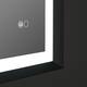 Wall Mounted Back Light Bathroom Framed LED Mirror Anti- Fog With Dimmable Light Touch Sensor And Memory Function