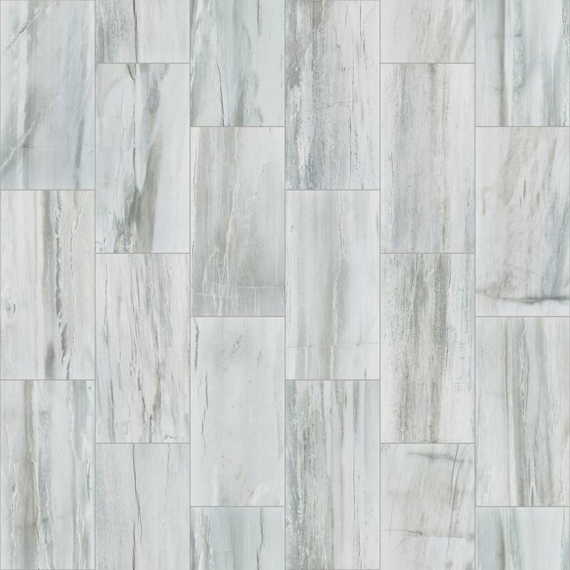 Shaw Current - 12" x 24" Rectangle Floor and Wall Tile - Matte Visual - River Rush