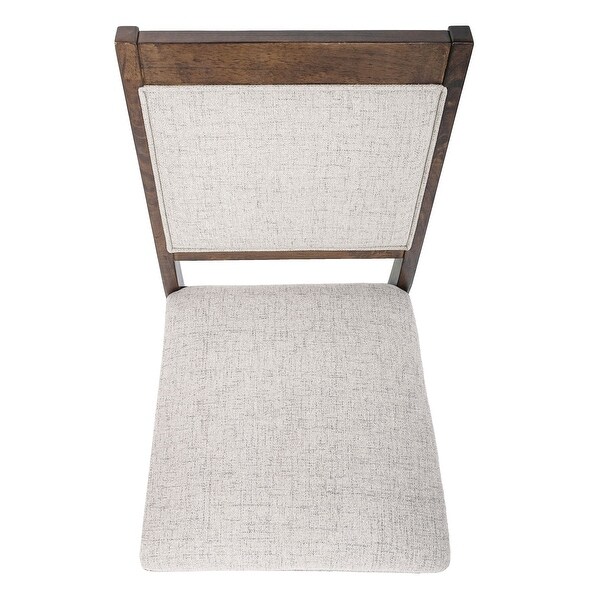 HomePop Open Back Upholstered Wood Frame Dining Chair - Set
