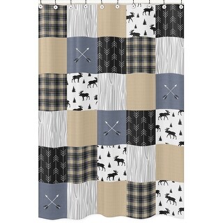 Sweet Jojo Designs Black and White Woodland Arrow Window Treatment Valance for Rustic Patch Collection