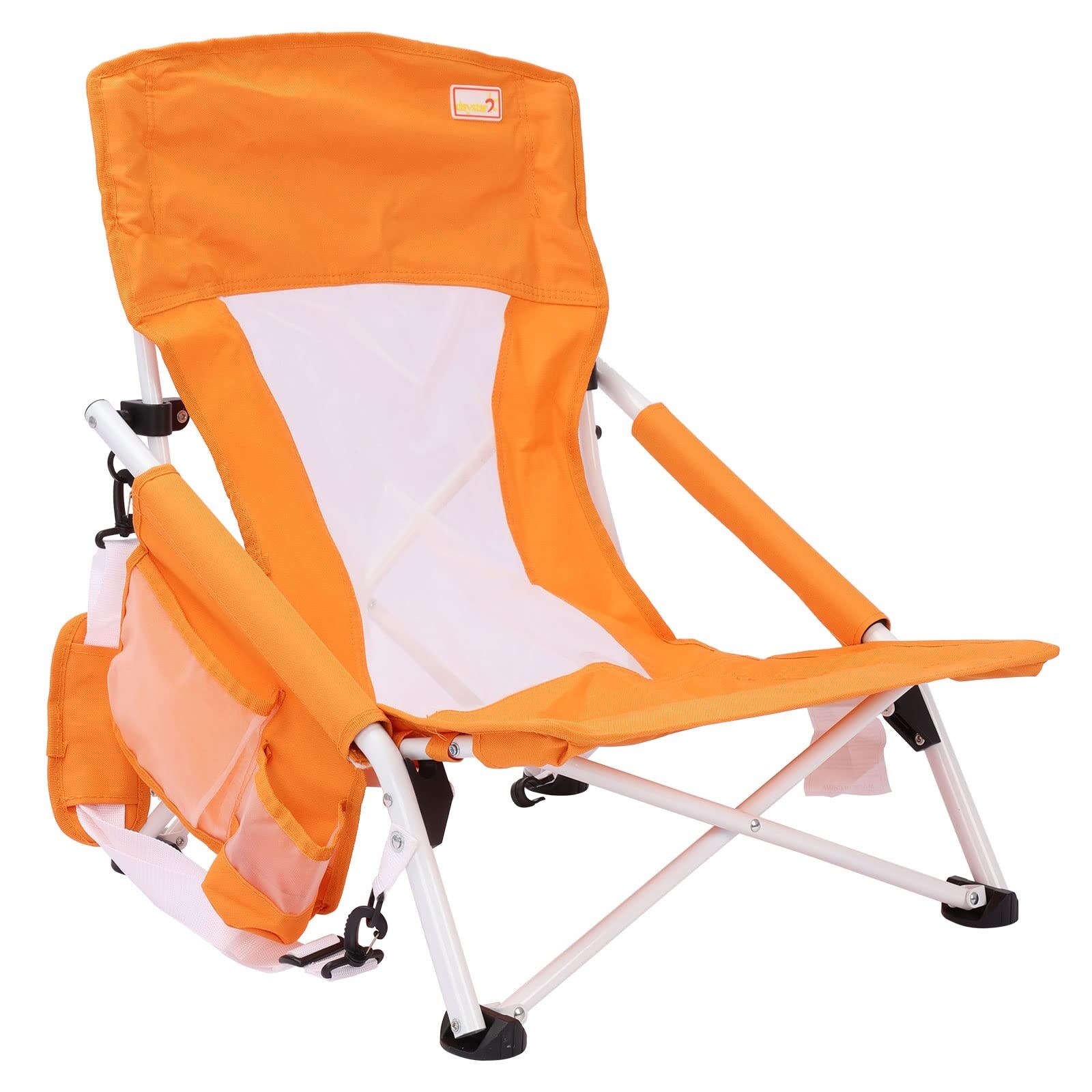 Low Beach Camping Folding Chair, Portable Backpacking Chairs with