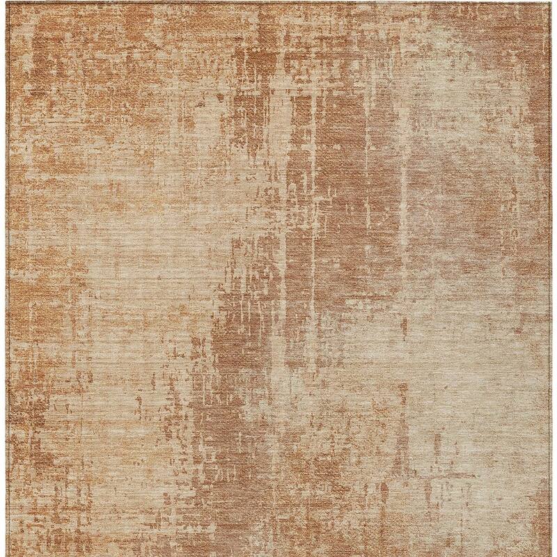 HomeRoots Abstract Transitional Rectangle Outdoor Rug