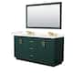 Option Green, Gold Trim, Giotto Quartz Top