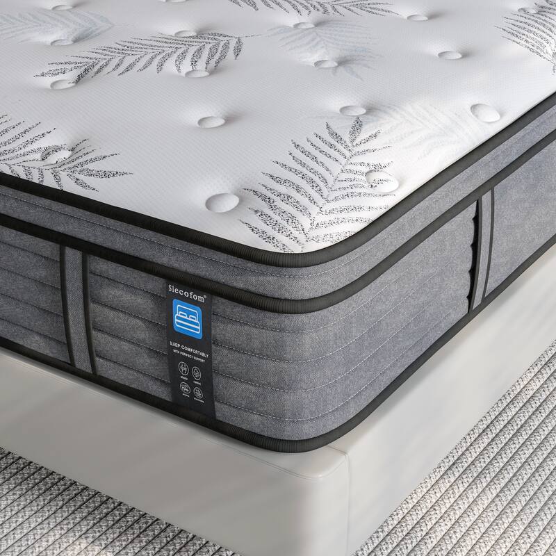 14 inch Firm Twin Size Cool Gel Memory Foam Hybrid Mattress in a Box for Small Bedrooms