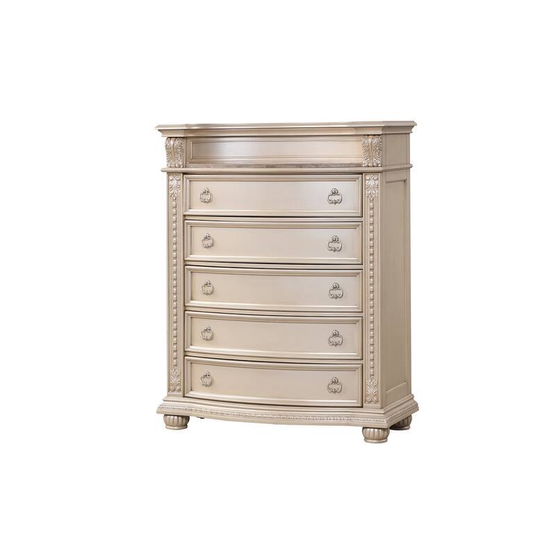Roma Traditional Style 5-Drawer Chest Made with Wood