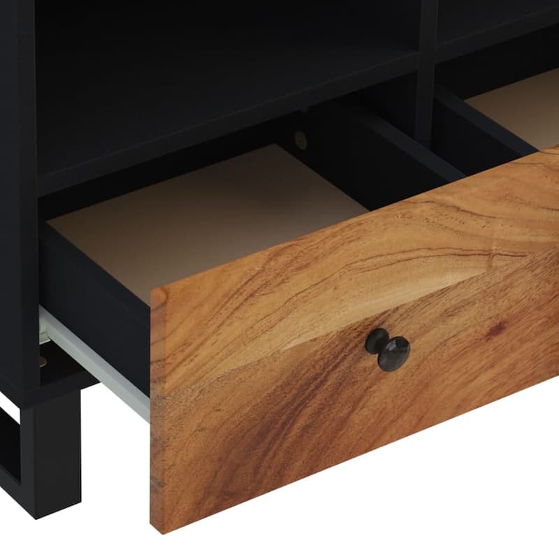 vidaXL TV Stand 27.6"x13"x18.1" Solid Wood Mango