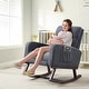 preview thumbnail 18 of 105, HOMYKA Rocking Chair for Nursery with Footrest