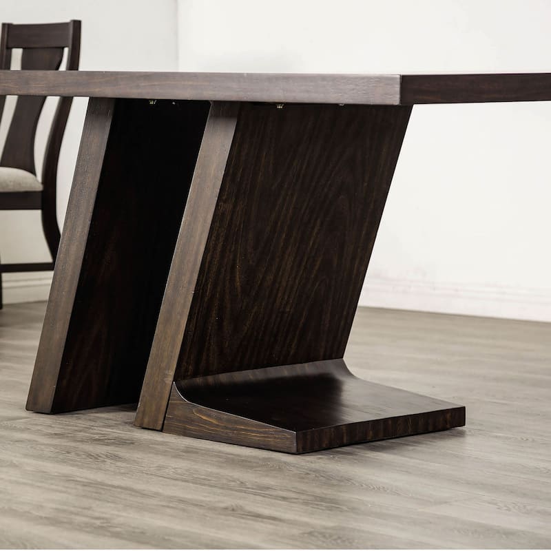 Furniture of America Yara Modern 5-Piece Espresso Wood Dining Set
