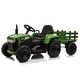 preview thumbnail 11 of 16, 12V Kids Ride On Tractor with Trailer, Battery Powered Electric Car w/ Music, USB, Music,LED Lights, Vehicle Toy for 3 to 6 Ages