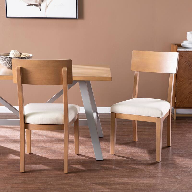 SEI Furniture Hepner Natural Wood Dining Chairs (Set of 2)