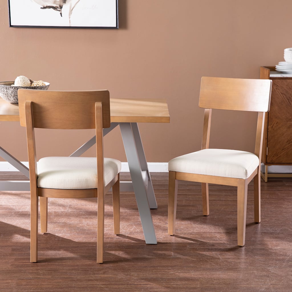 SEI Furniture Hepner Natural Wood Dining Chairs (Set of 2)