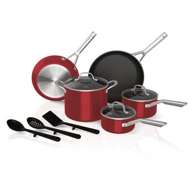 Ninja Foodi NeverStick Essential 11-Piece Cookware Set - Red
