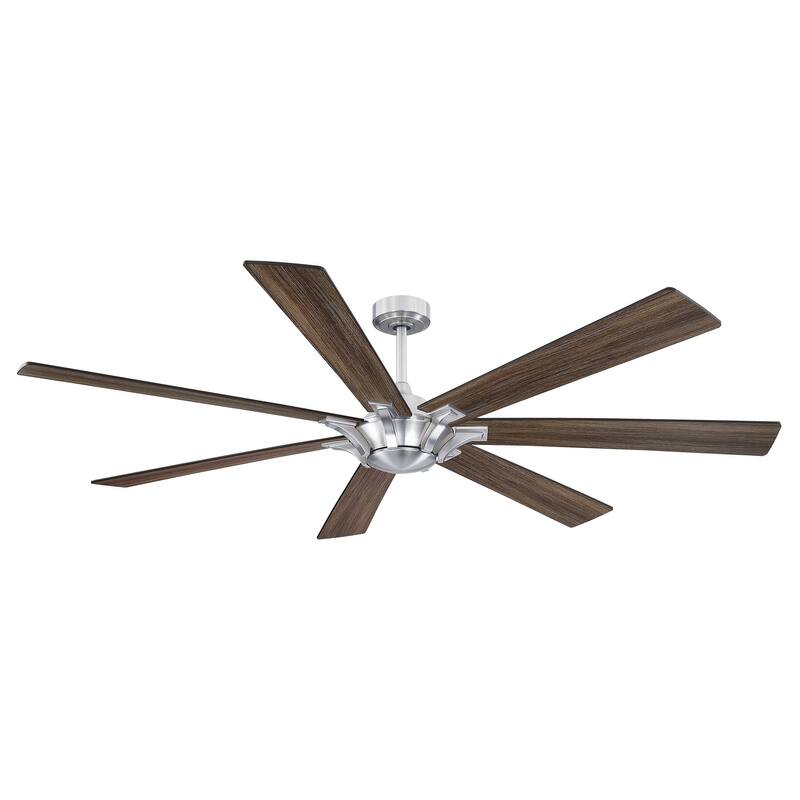 72" Farmhouse Oak Wooden 7-Blade Reversible Windmill Ceiling Fan without Light