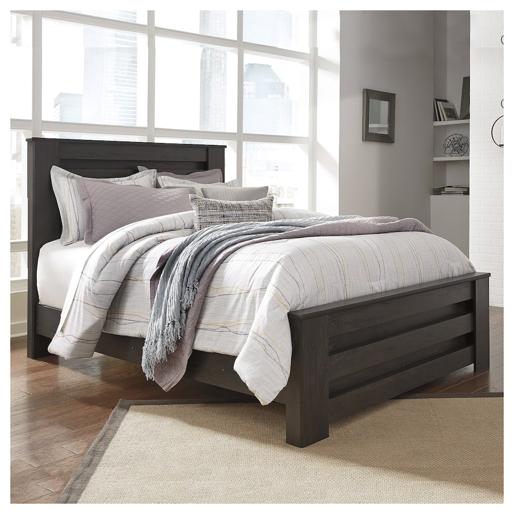 Brinxton Black Panel Bed