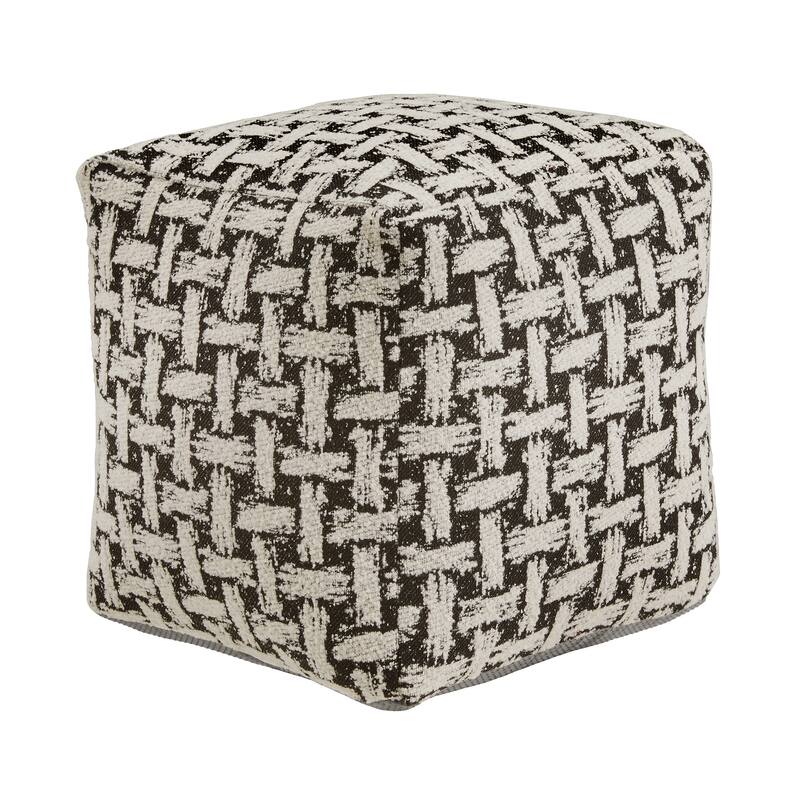 Brunico Upholstered Square Pouf Ottoman by iNSPIRE Q Bold