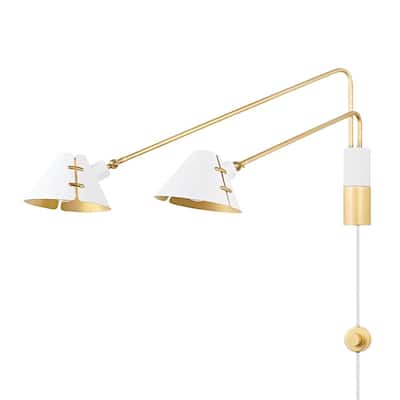 Amboy 4 Light Wall Sconce Aged Brass