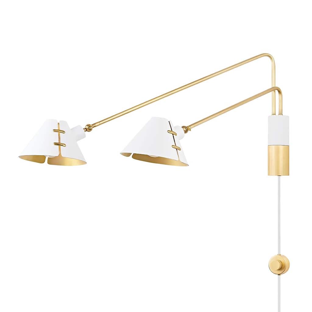 Amboy 4 Light Wall Sconce Aged Brass