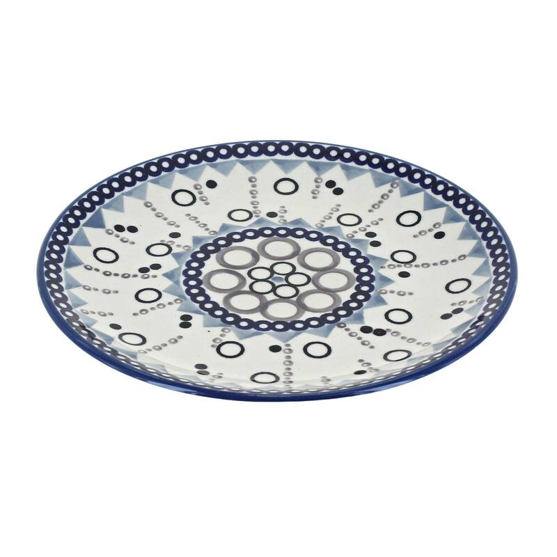 Blue Rose Polish Pottery Manufaktura Dessert Plate