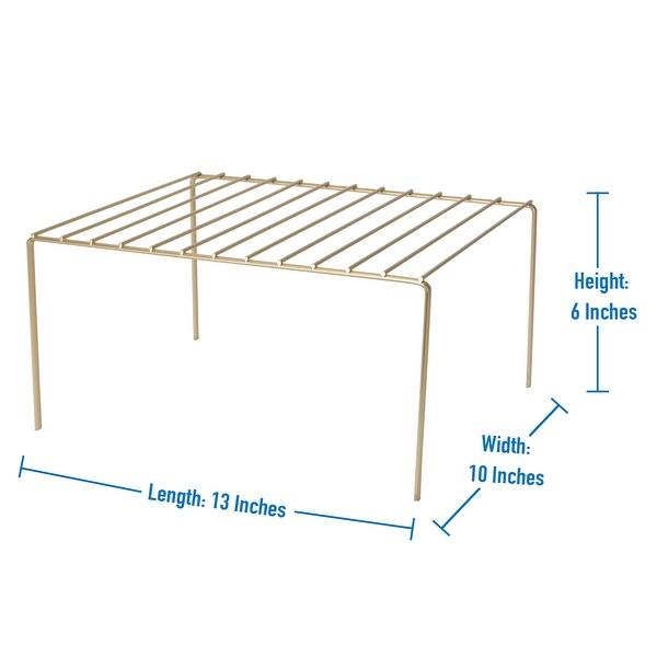 Kitchen Details Medium Helper Shelf In Satin Gold 12 6 X 10 2 X 6 Overstock 32035023