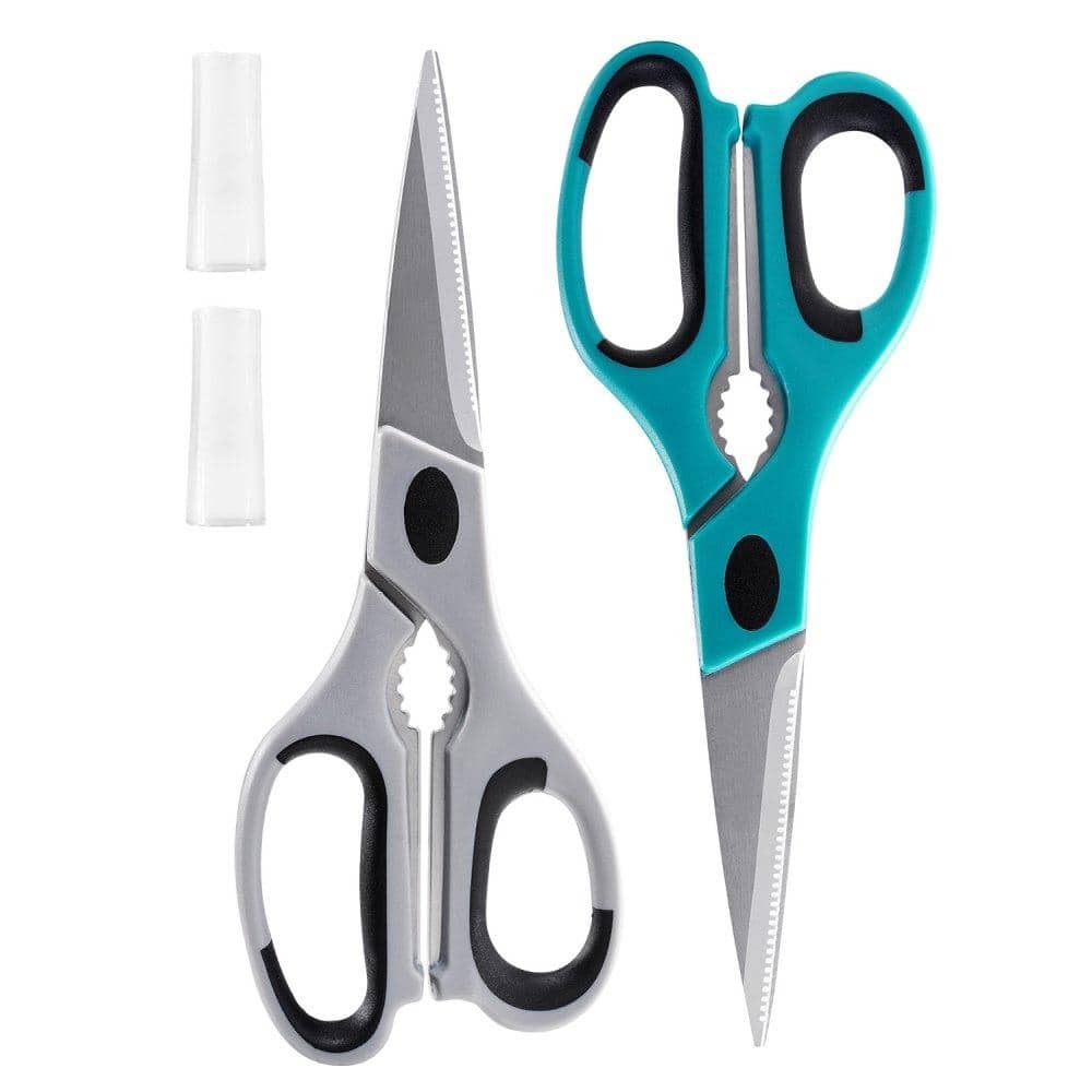 Versatile Stainless Steel Kitchen Scissors with Sheath for Precision Cuts Included Plastic Sheath