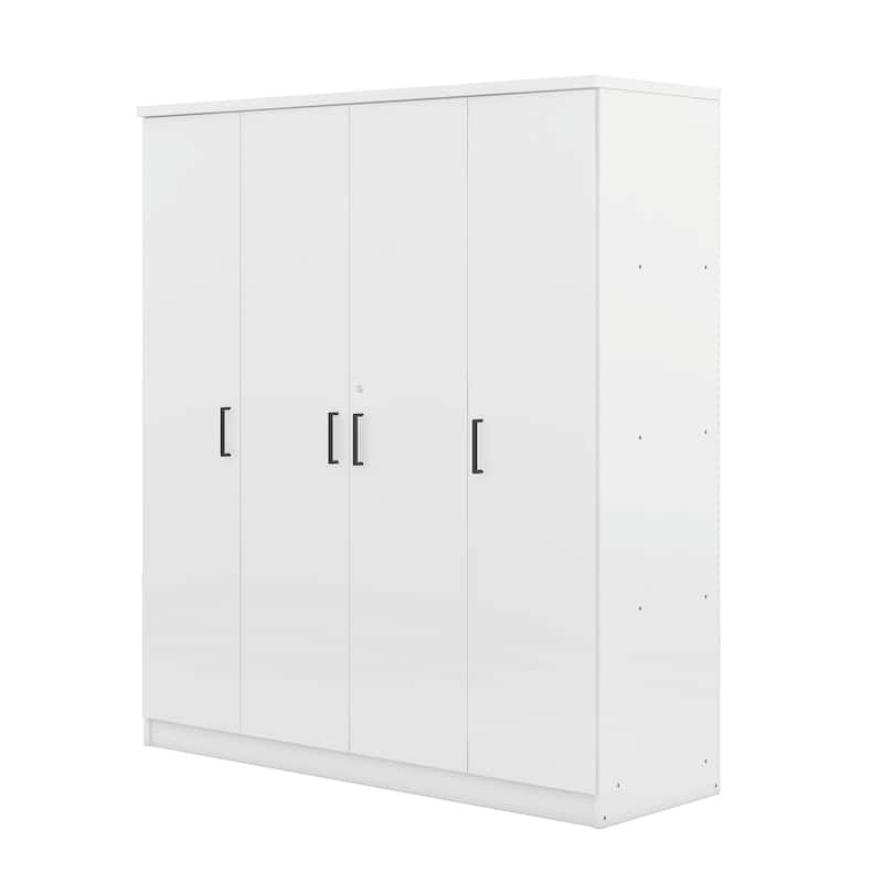 4-Door Wardrobe with 1 Drawer