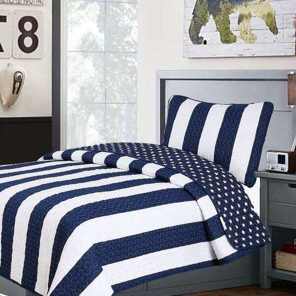 Patriot Star 3-Piece Quilted Bedding Set NCU0NXD1625 main image 1