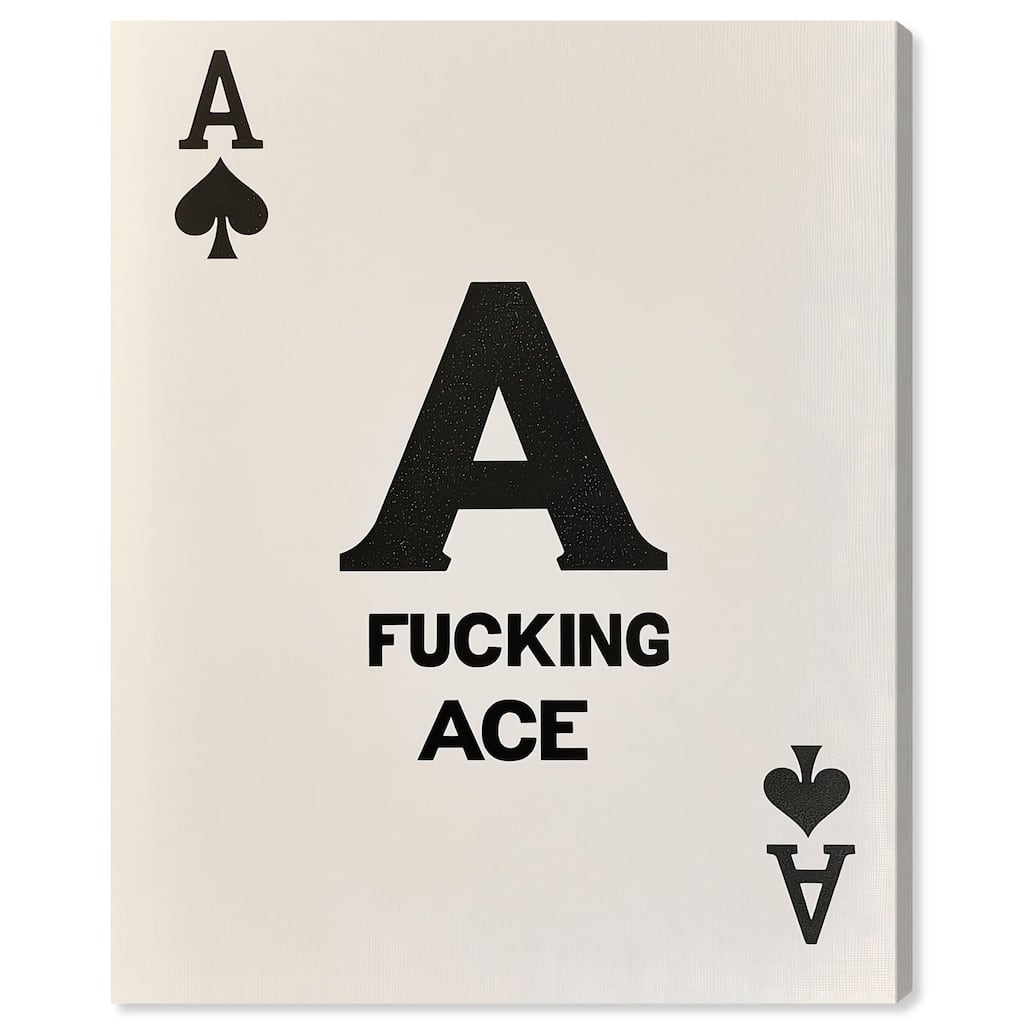 Ace Canvas by Art Remedy, Gallery Wrapped