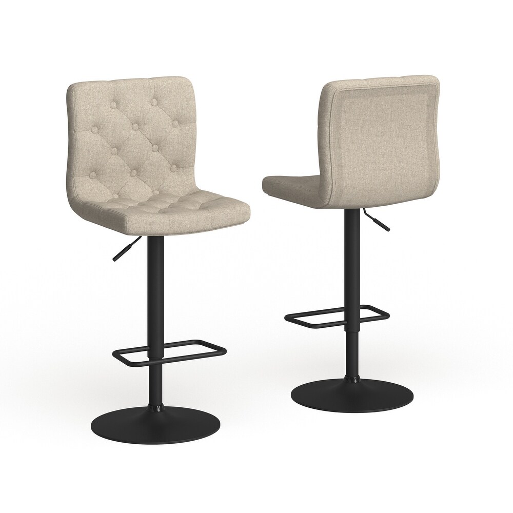 Strick & bolton lega modern adjustable sales swivel barstool