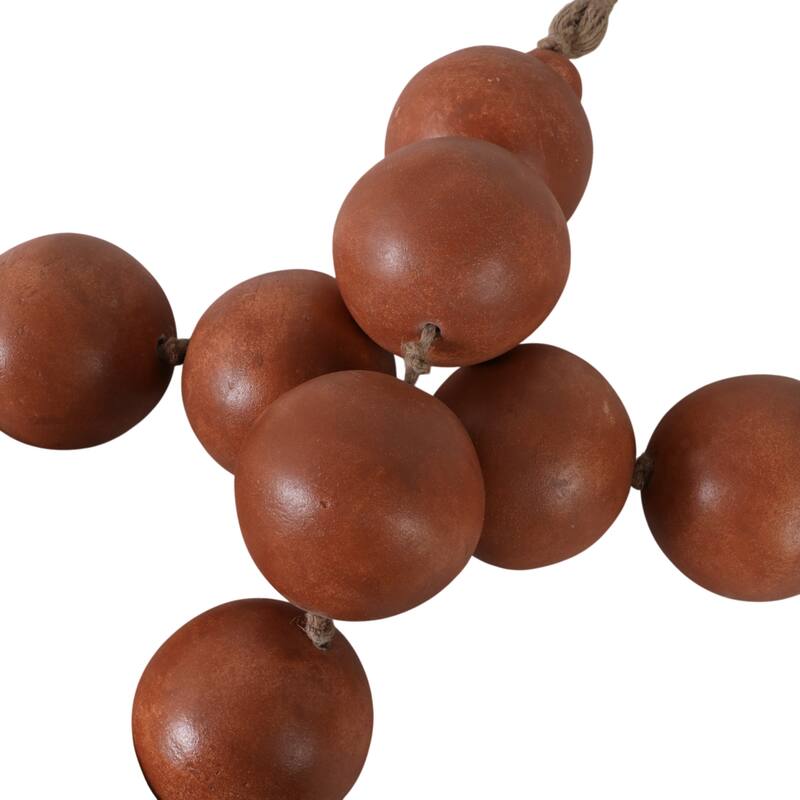 Ecomix Jute Decorative Garland with Tassels Bartholomew - 3" Brown - 53" x 3" x 3"