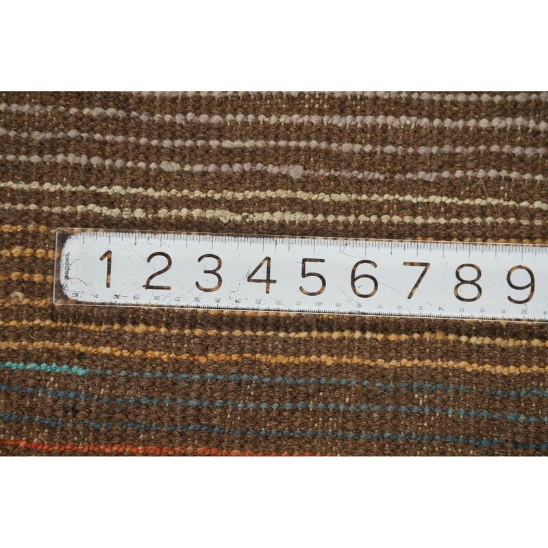 Geometric Moroccan Oriental Rug Hand-Knotted Oriental Wool Carpet - 6'6" x 9'7"
