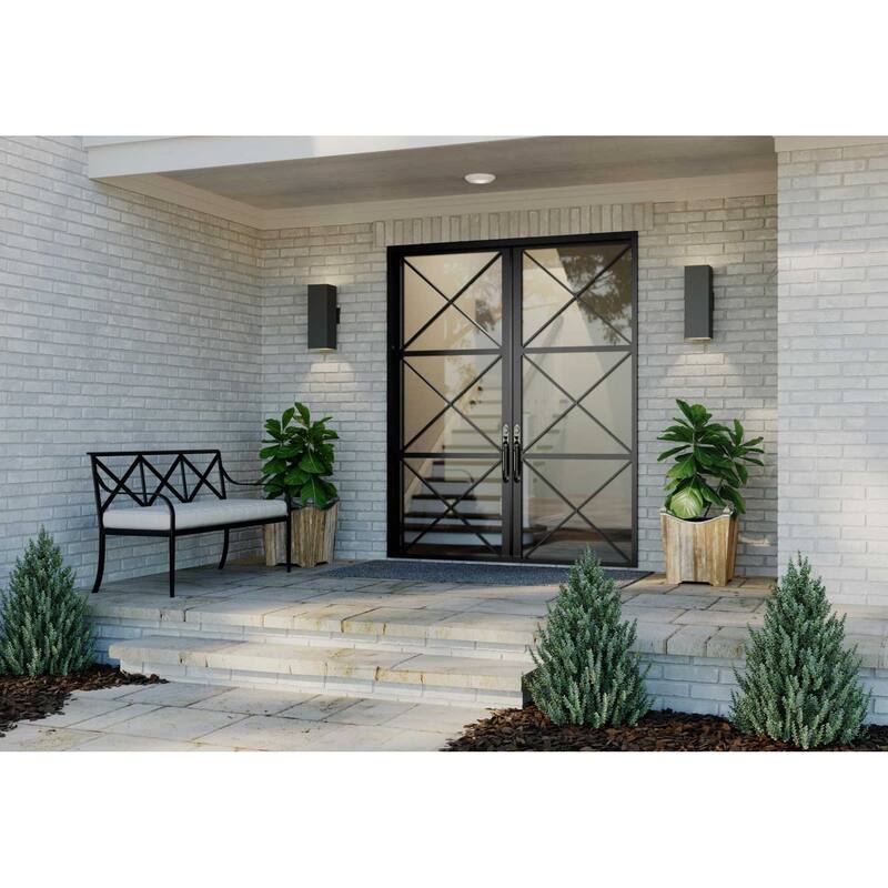 Progress Lighting Square 18" Tall 2 Light LED Outdoor Wall Sconce