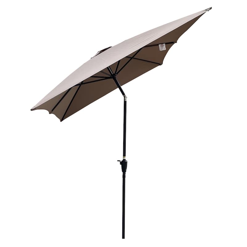 6 x 9 FT Patio Waterproof Umbrella with Crank and Tilt Without Flap