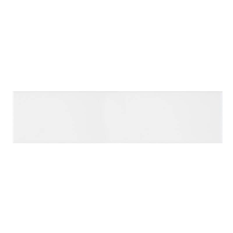 Ackland AKNPTSEG4X12G-BN Segment 12" x 4" Polished Ceramic Thin-Set - Blanc