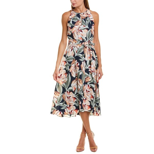 tahari asl midi dress