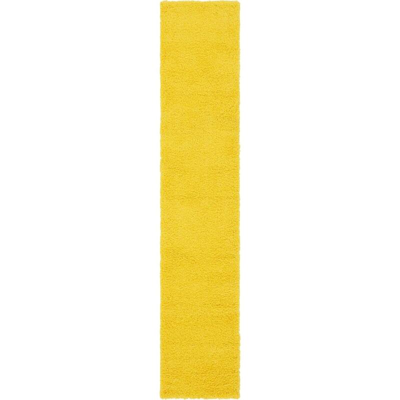 Shag Laurian Collection Area Rug - 2'6"x13' - Tuscan Yellow