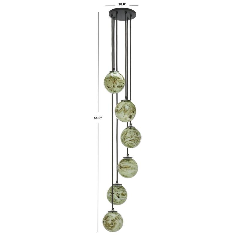 SAFAVIEH Lighting Hallie 6 Light 18-inch Pendant. - 18"W x 18"D x 64"H